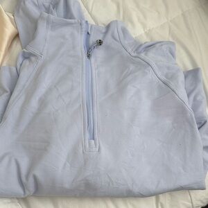 Lululemon ready to rulu half zip pastel blue